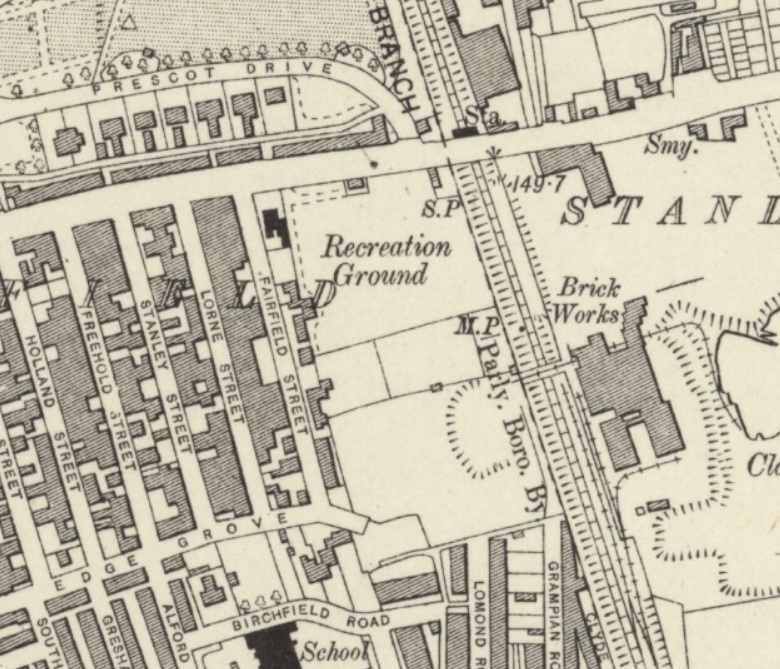 Liverpool - Police Athletic Ground II : Map credit National Library of Scotland